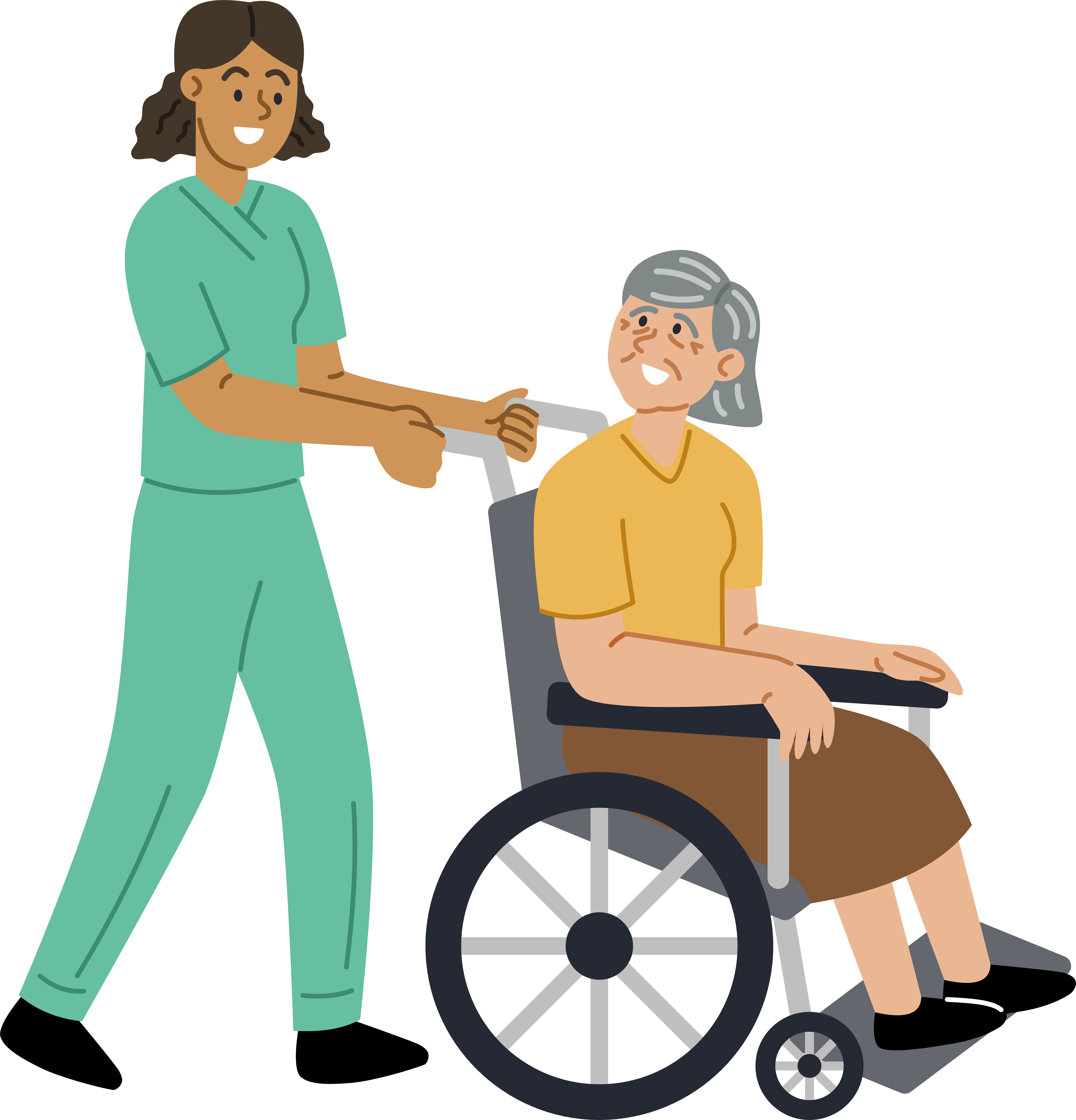 Medical team working together